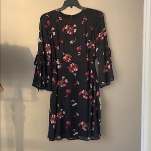 🎀 NWT Nine West Black Floral Dress